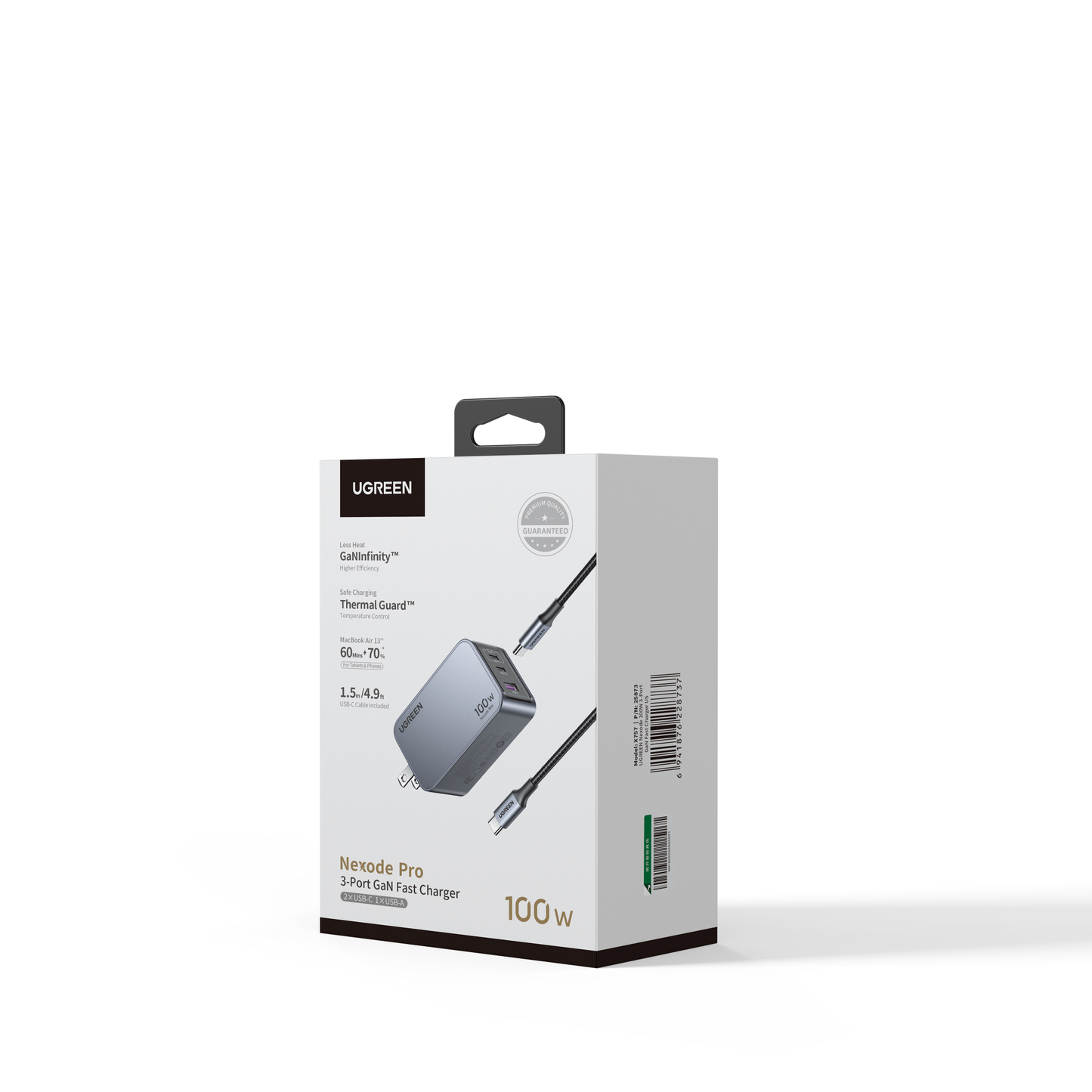 Nexode Pro USB-A+2*USB-C 100W  GaN Tech Fast Charger