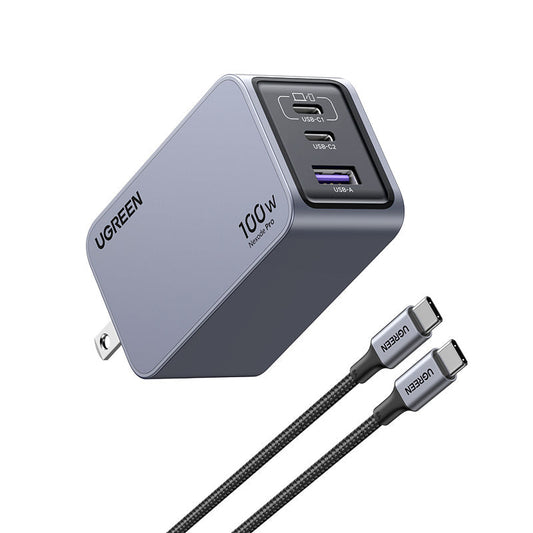 Nexode Pro USB-A+2*USB-C 100W  GaN Tech Fast Charger