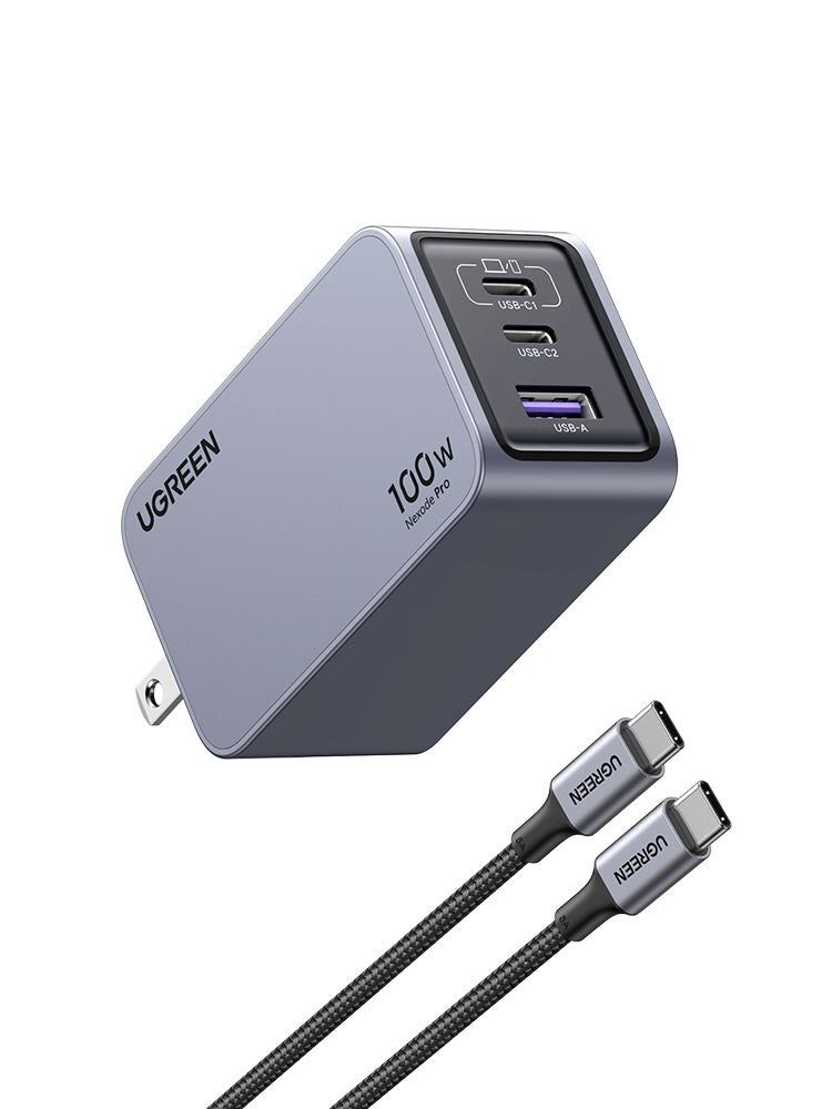 Nexode Pro USB-A+2*USB-C 100W  GaN Tech Fast Charger