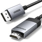 Câble DP mâle vers HDMI mâle 4K (2 M)