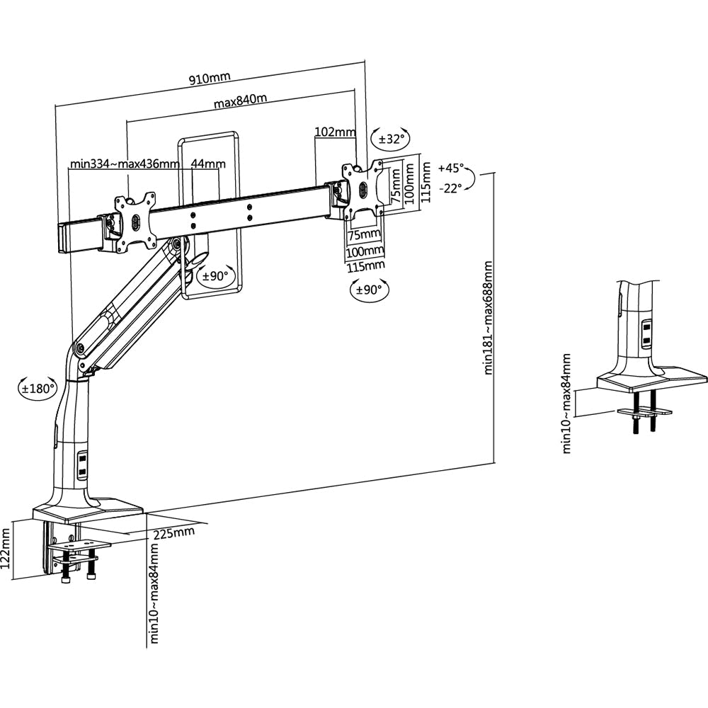 Monitor Arm-DUO35