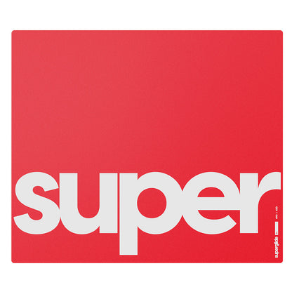 Superglide Glass Pad  XL Red