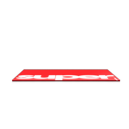 Superglide Glass Pad  L Red