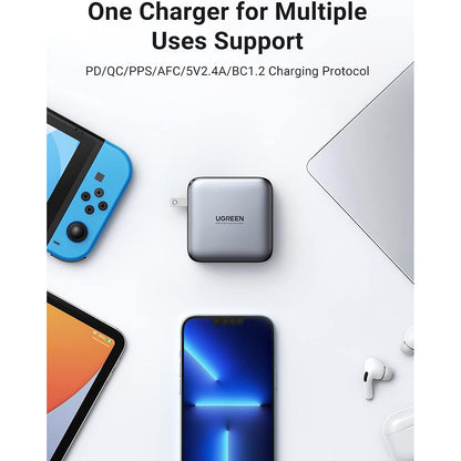 Chargeur rapide GaN Tech 100 W - 2 x USB-C