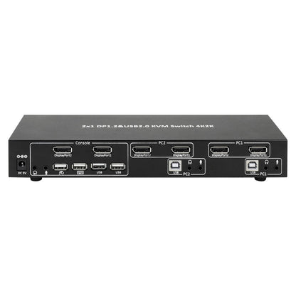 2-Port DisplayPort1.2 Dual-Monitor KVM Switch