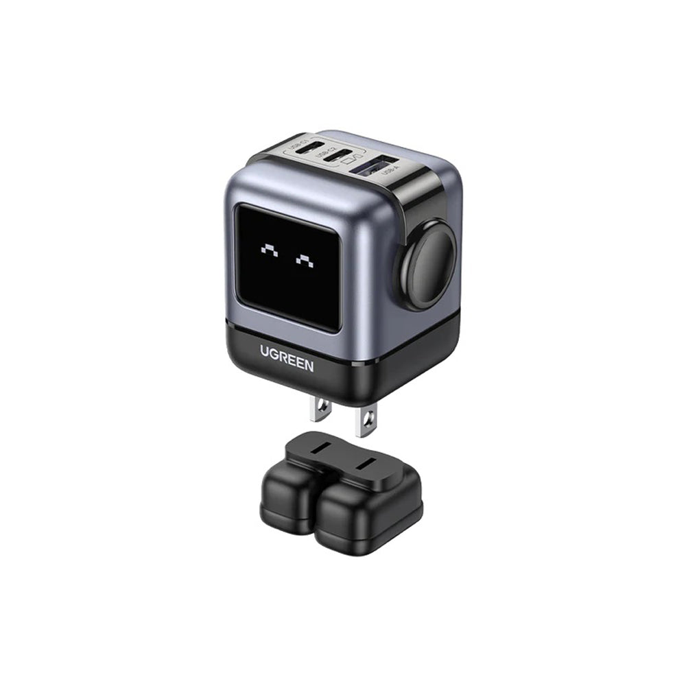 Chargeur rapide USBA, 2x USB-C 65W Robot GaN Tech (gris)