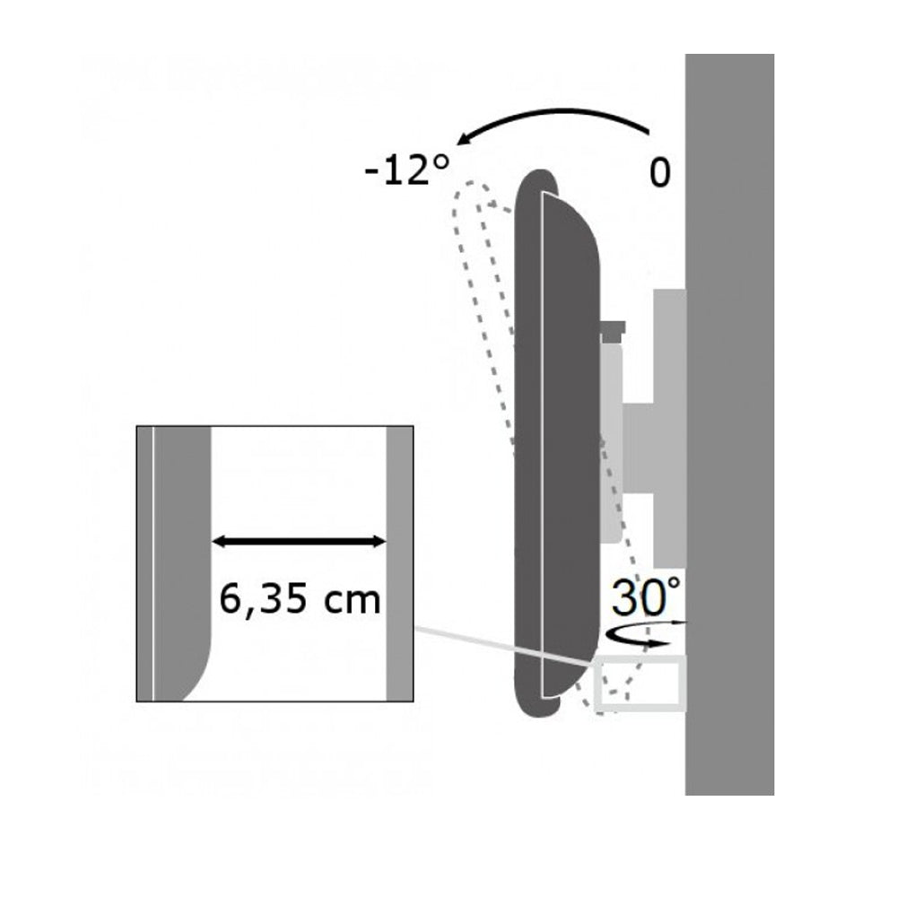 Tilt & Swivel TV Wall Mount - 19-37 inch