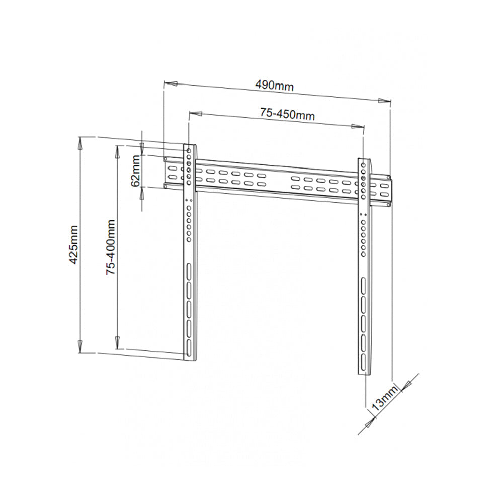 Ultra Slim Fixed TV Wall Mount- 23-55in