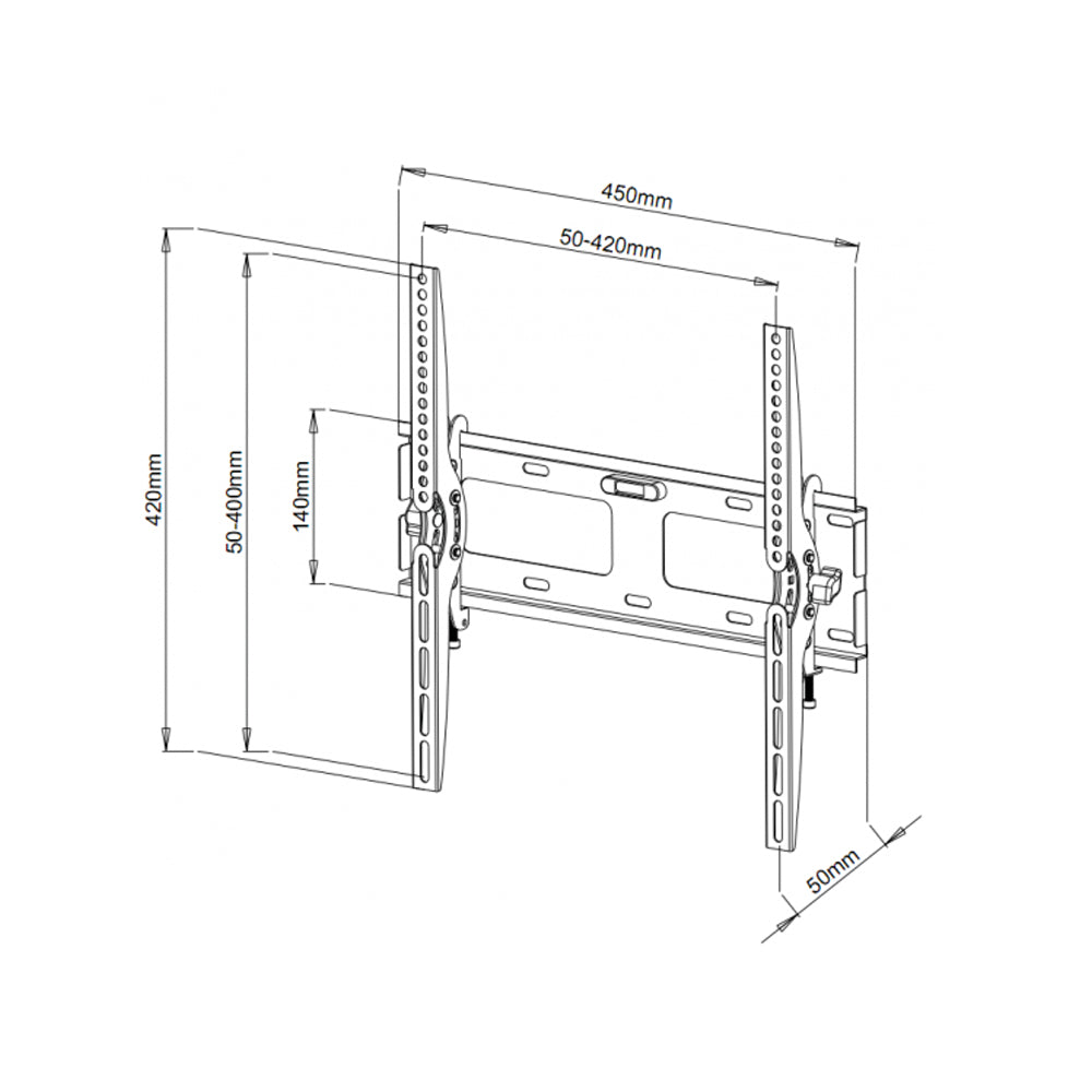 Tilting TV Wall Mount- 23-55 in