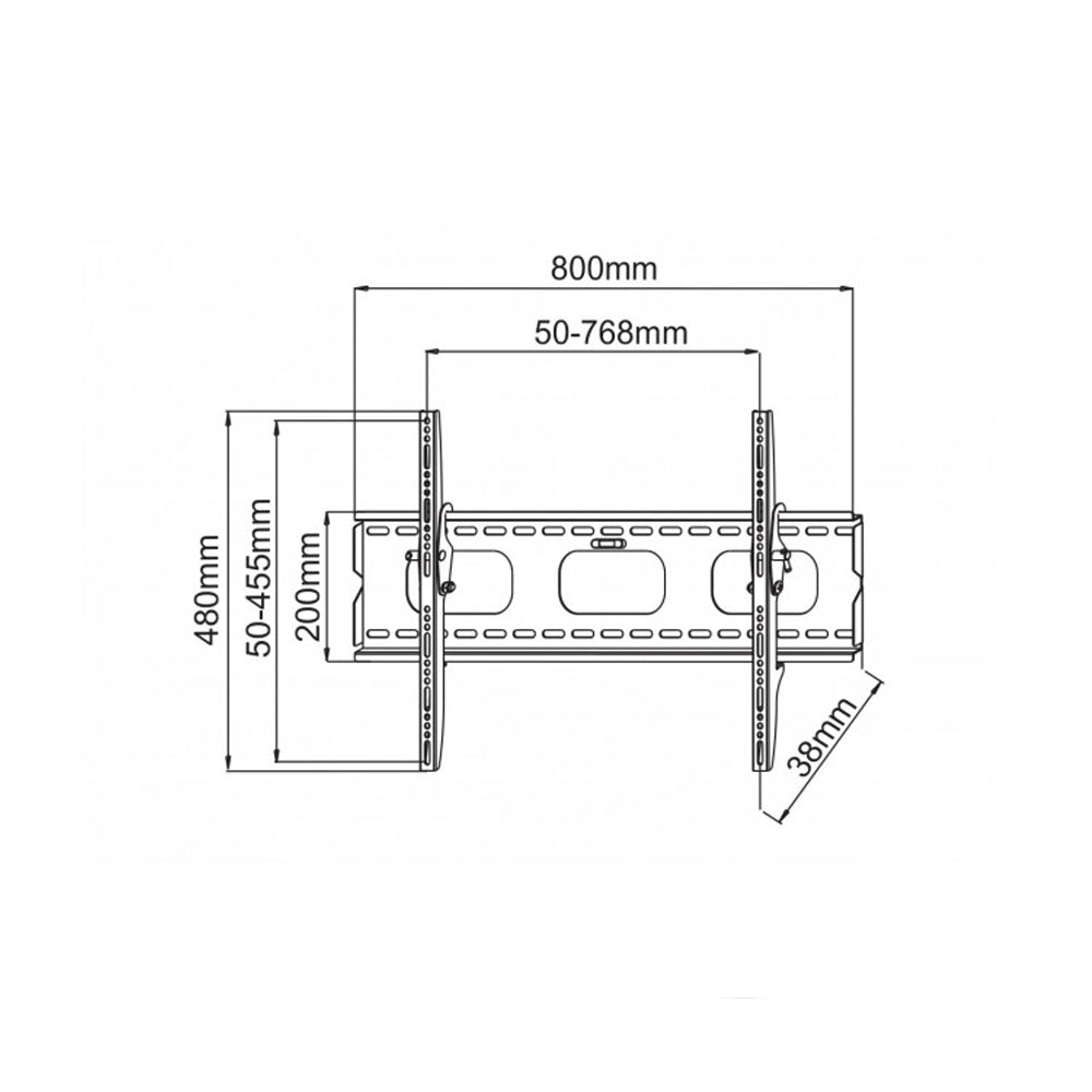 Tilting TV Wall Mount w/ Level- 32-60in