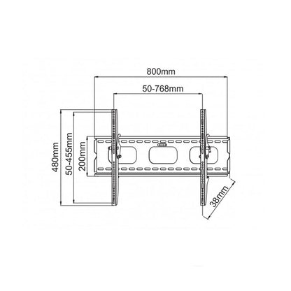 Tilting TV Wall Mount w/ Level- 32-60in