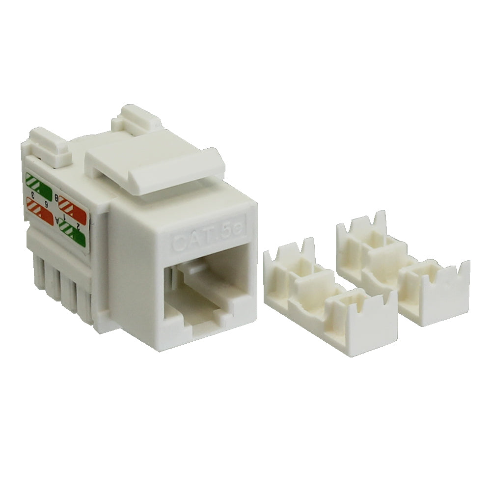 Prise Keystone Cat5e RJ45 - Blanc