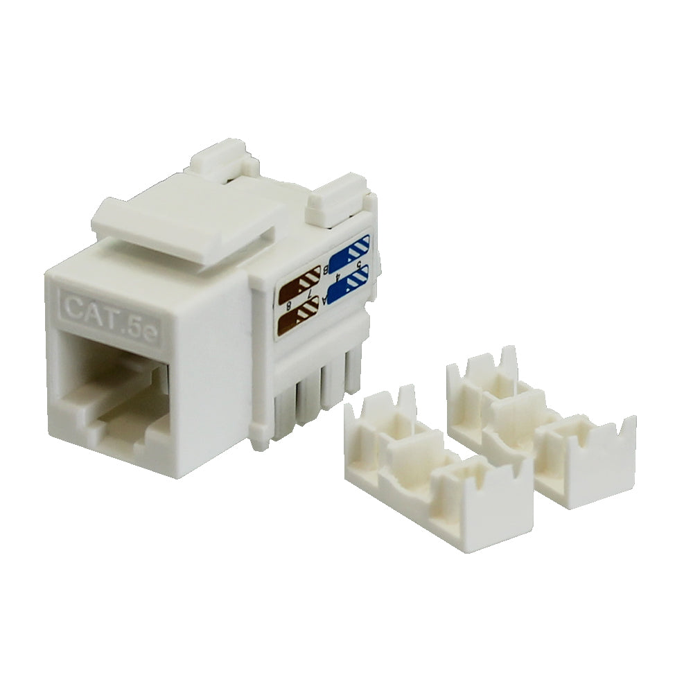 Prise Keystone Cat5e RJ45 - Blanc