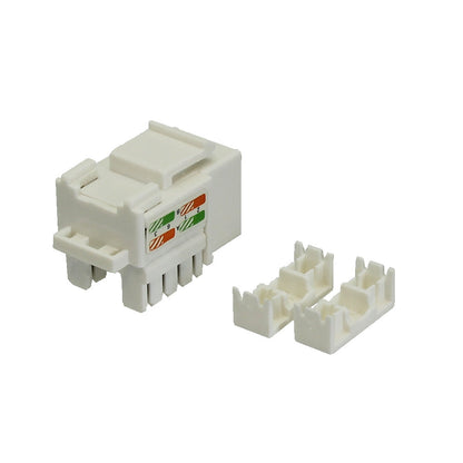 Cat6 RJ45 Keystone Jack - White