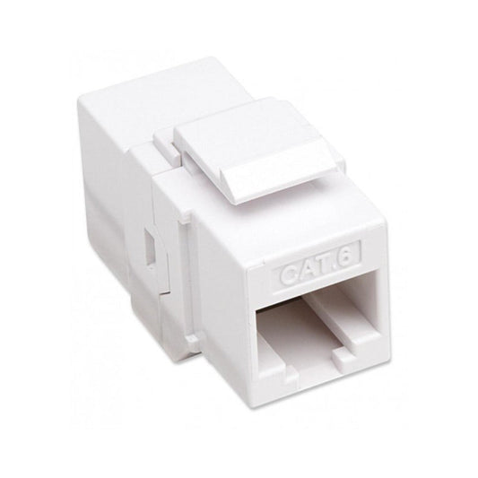 Cat6 Inline Coupler Keystone - White