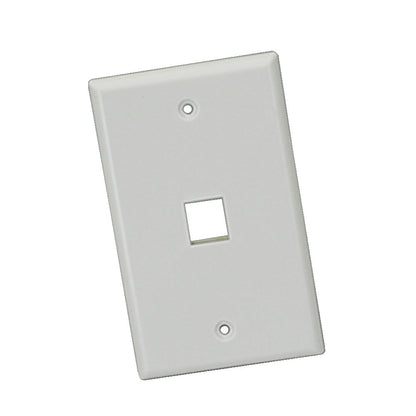 Plaque murale Keystone, 1 port - Blanc