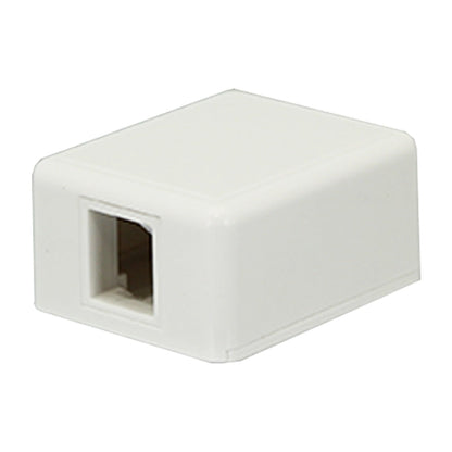 Wall Outlet for 1 Keystone - White