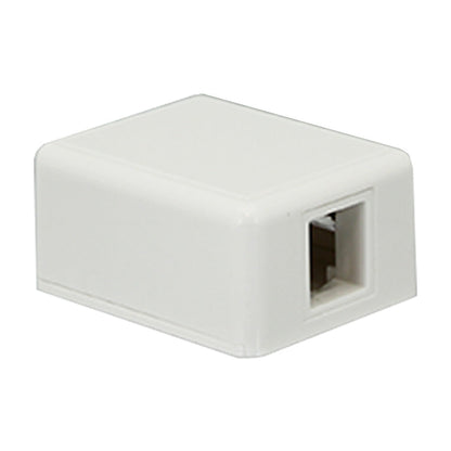 Wall Outlet for 1 Keystone - White