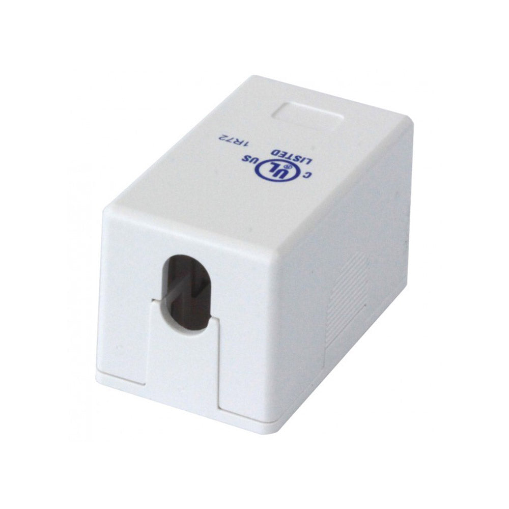 Wall Outlet for 1 Keystone - White