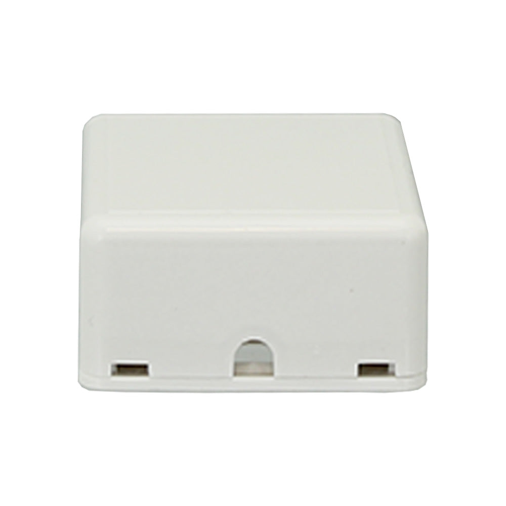 Wall Outlet for 2 Keystones - White