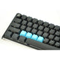 Rubber Gaming keycaps ZXCV - Neon Blue