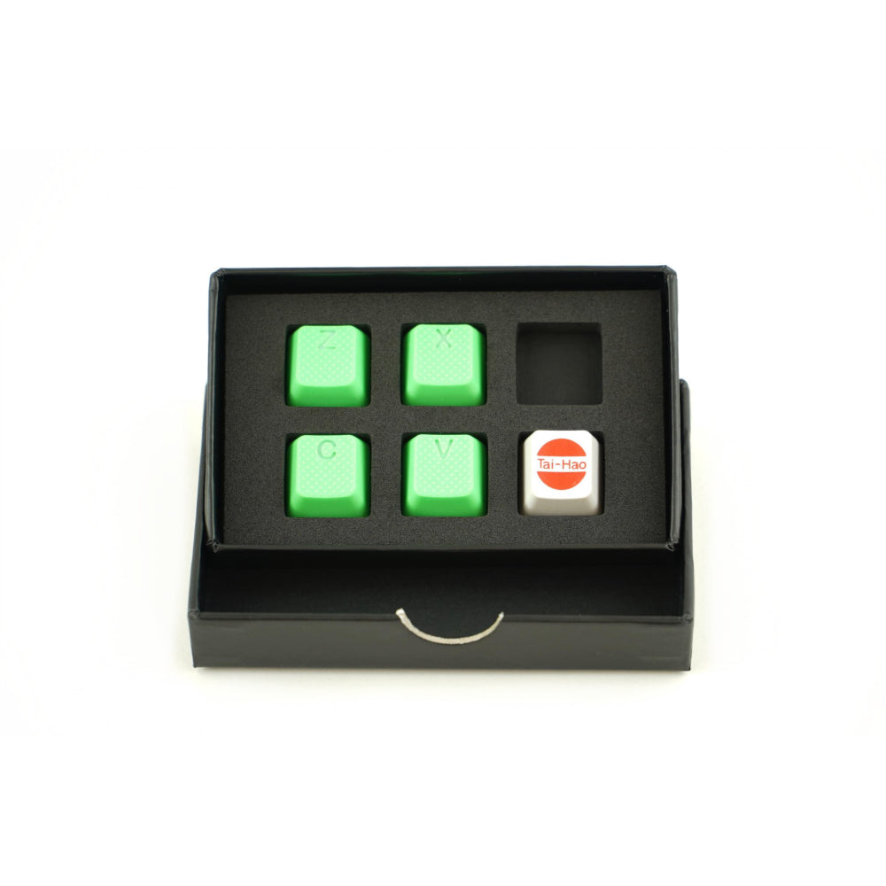 Rubber Gaming Keycaps ZXCV - Neon Green