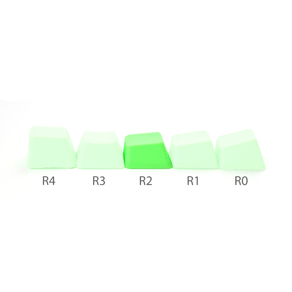 Rubber Gaming Keycaps blank - Neon Green