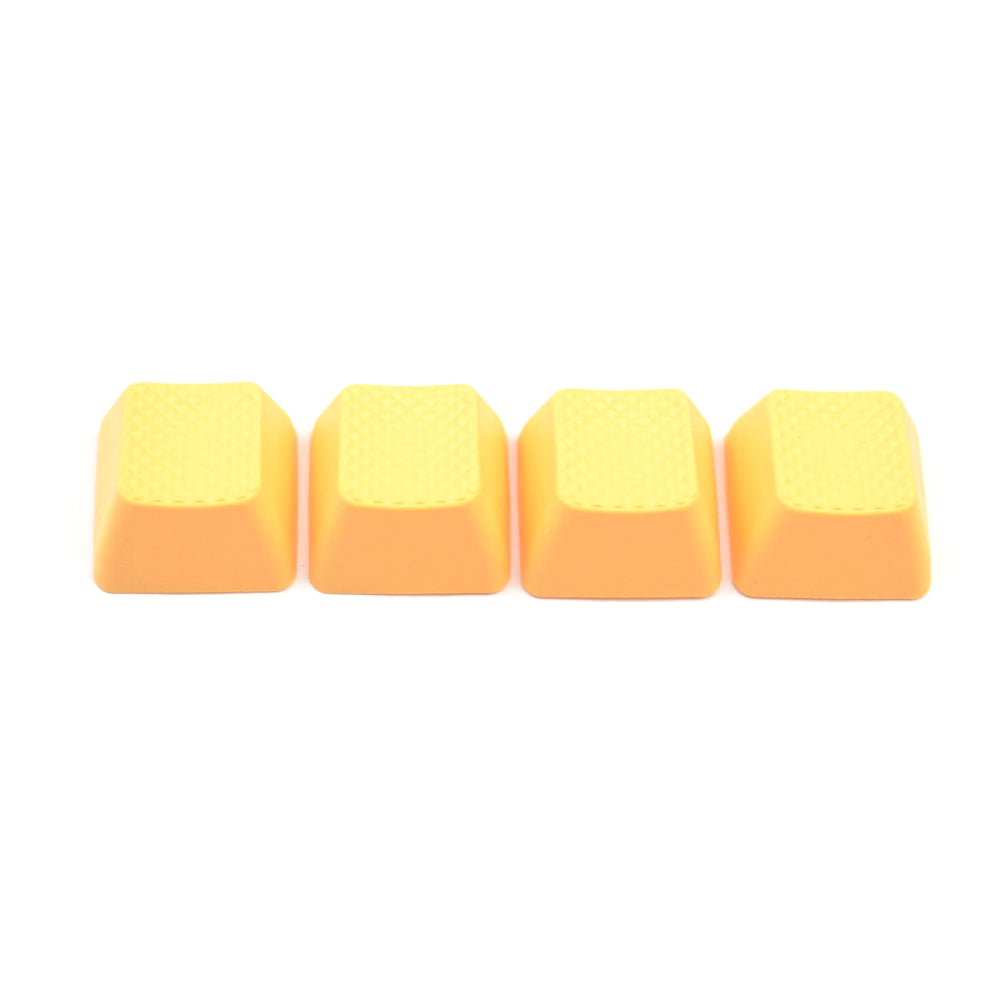 Rubber Gaming Keycaps Blank- Neon Orange