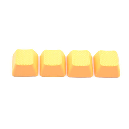 Rubber Gaming Keycaps Blank- Neon Orange