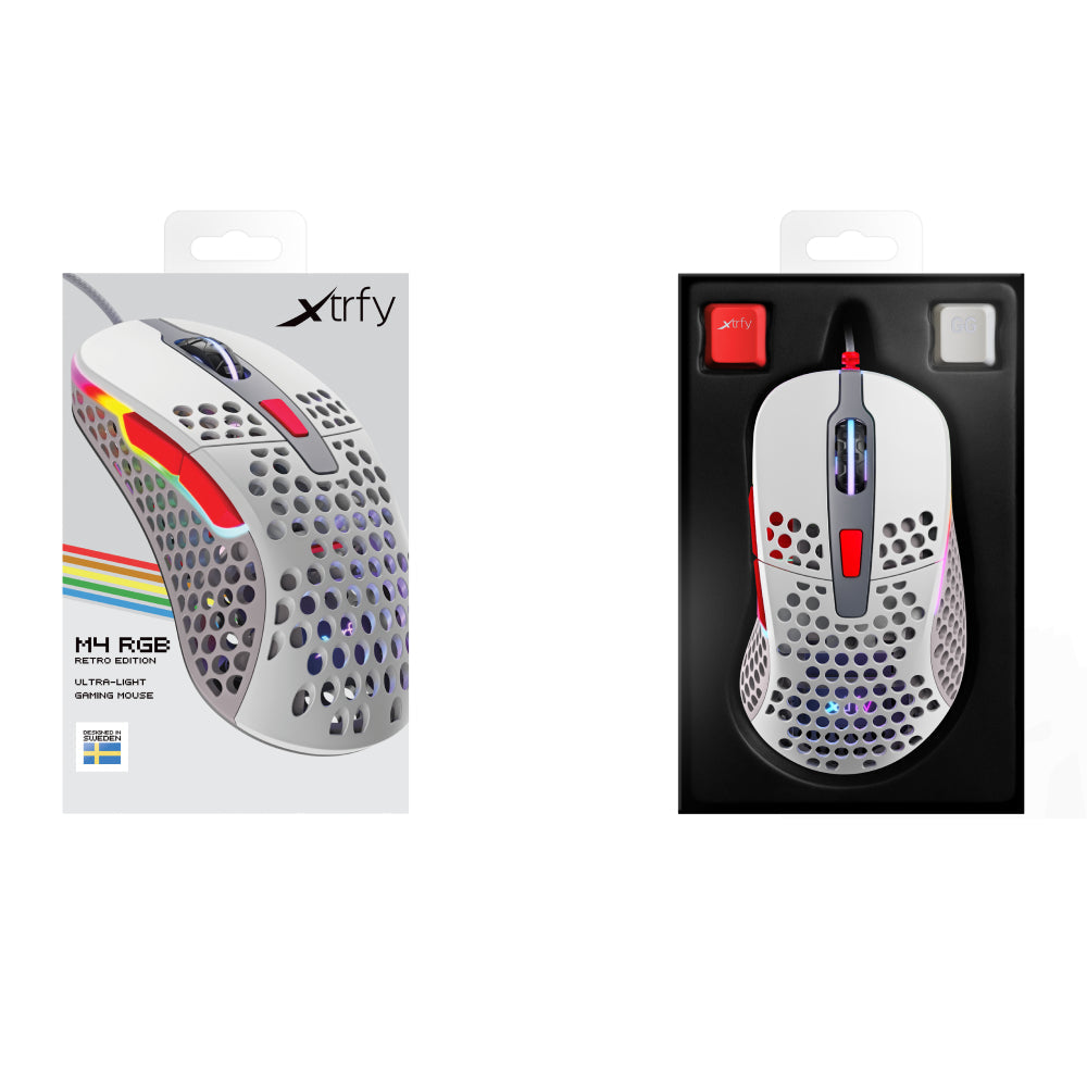 Xtrfy M4 RGB lightweight Mouse - Retro