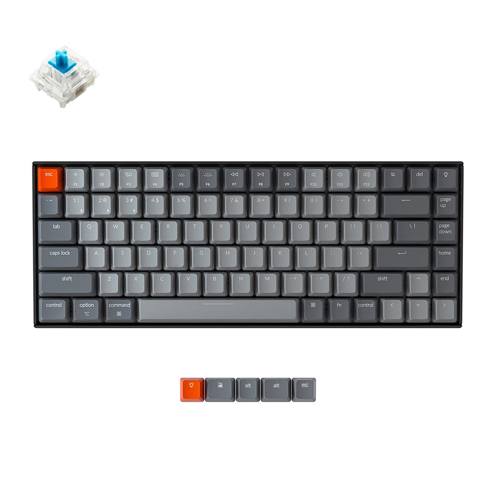 Keychron K2 - Gateron Bleu - LED blanche