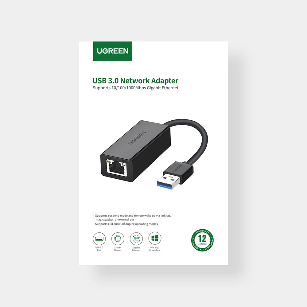 USB A 3.0 To Gigabit Ethernet Adapter