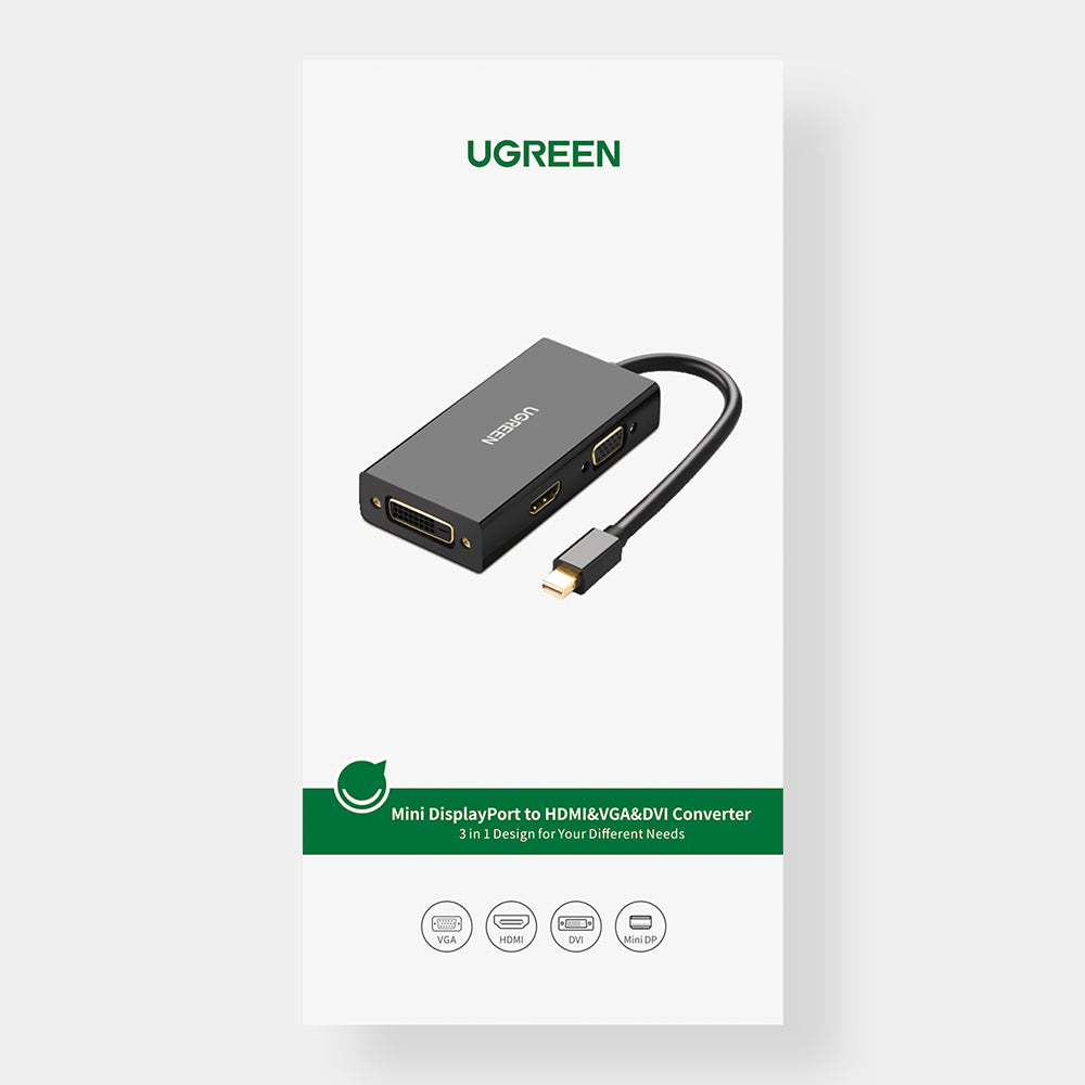 Adaptateur mini DP vers HDMI/DVI/VGA