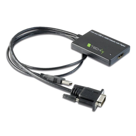 Câble convertisseur VGA vers HDMI avec audio