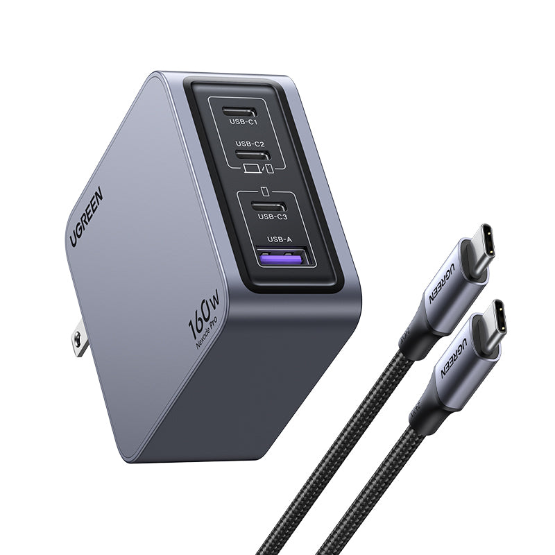 Nexode Pro USB-A+3*USB-C 160W  GaN Tech Fast Charger