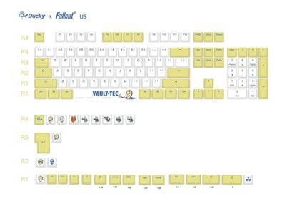 Ducky x Fallout - Ensemble de touches 132 touches 