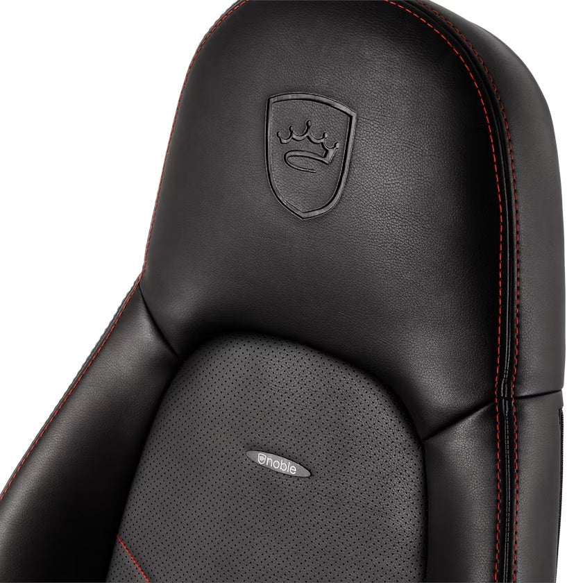 Chaise de jeu ICON - noir/rouge - cuir PU