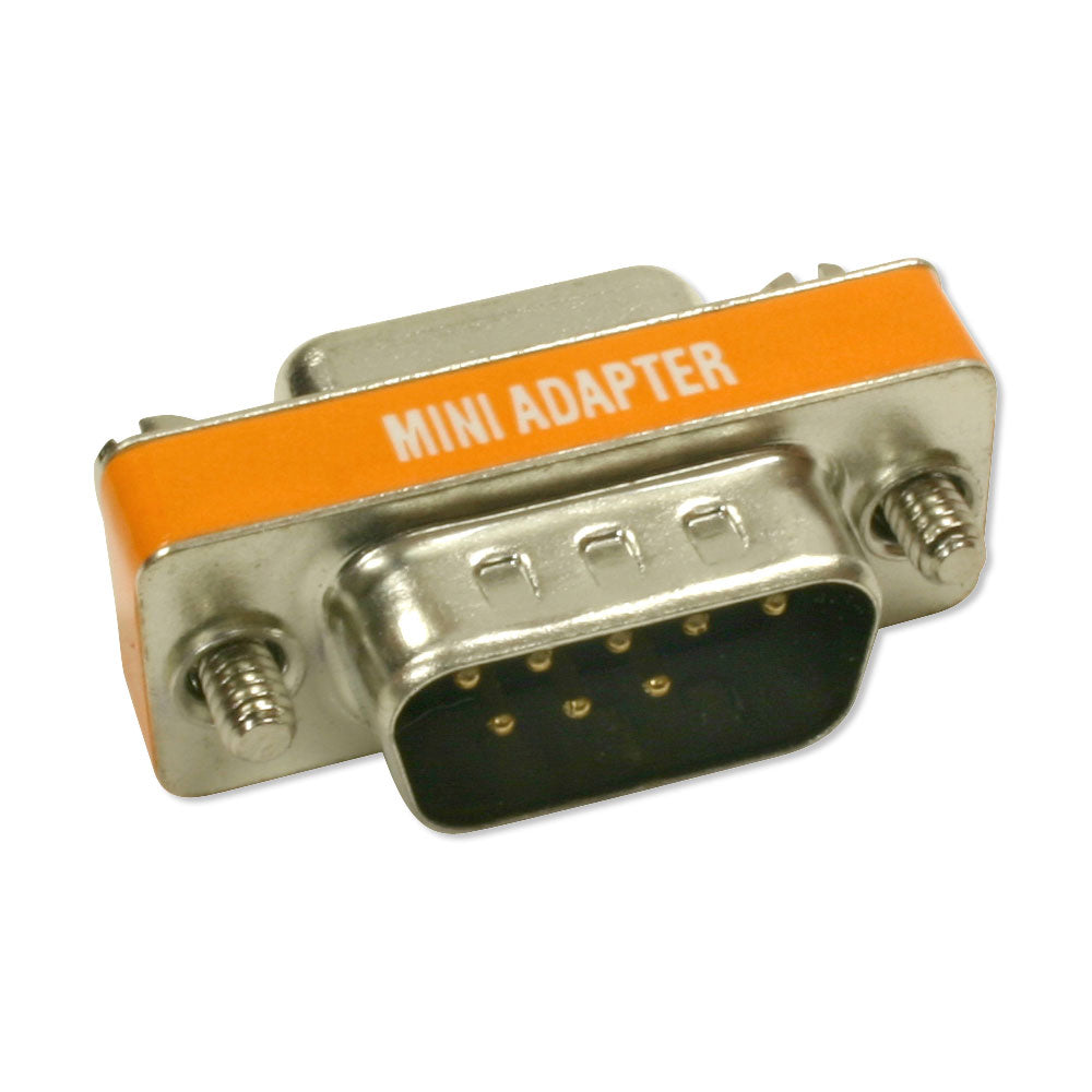 Mini Null Modem M/F DB9 Adapter