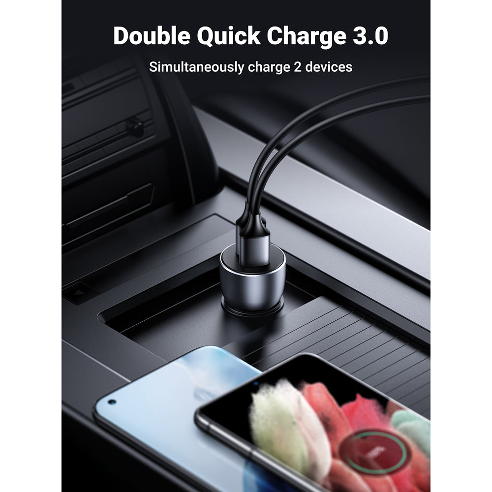 Chargeur de voiture double USB-A 36 W