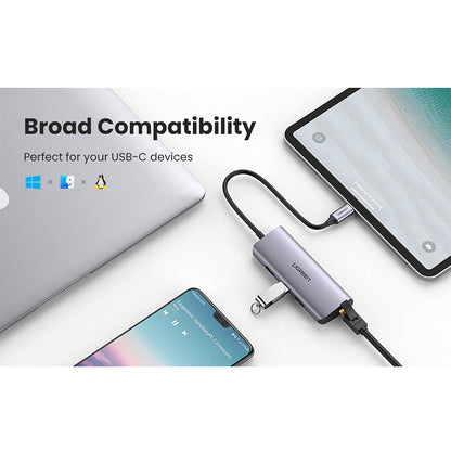 USB-C Dock - USB A , Ethernet, Micro USB