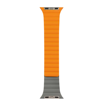 Magnetic Reversible Watch Band, 45mm Orange / Grey