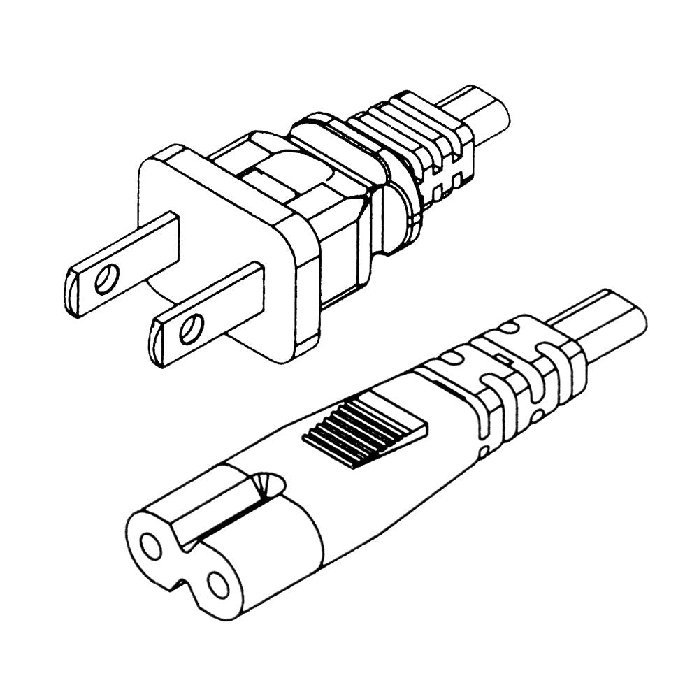 CSA Notebook Powercord - BK, 10ft