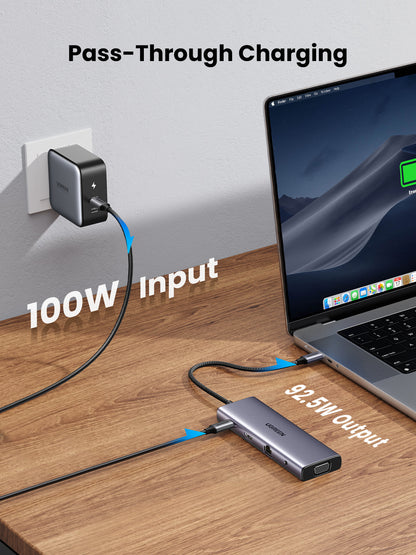 Station d'accueil USB-C - USBA, HDMI, VGA, RJ, SD/TF