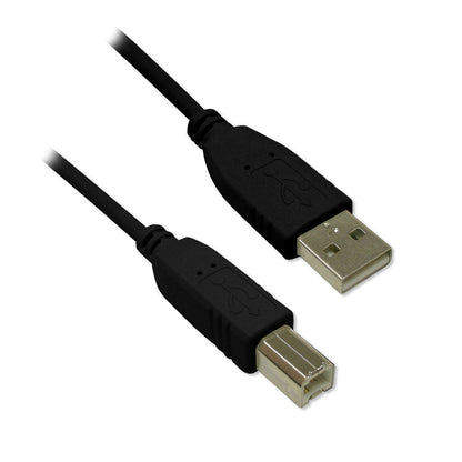 USB 2.0 AB Cable M/M - BK, 6ft