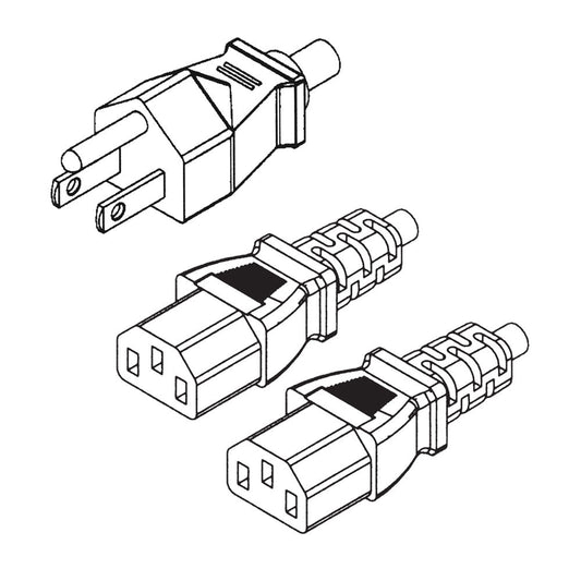 NA Y Type Powercord - Bulk, 6ft