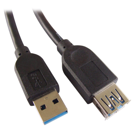 USB 3.0 AA Cable - MF, Black, 6ft