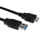 Micro USB 3.0 vers USB 3.0 M/M - 3 pieds, noir