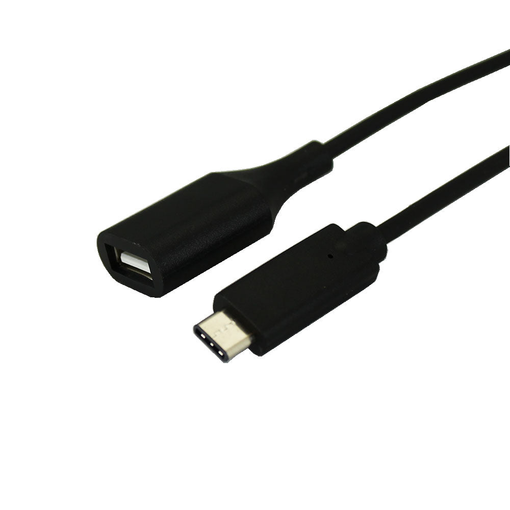 USB 2.0 C Male to A Female, 3ft