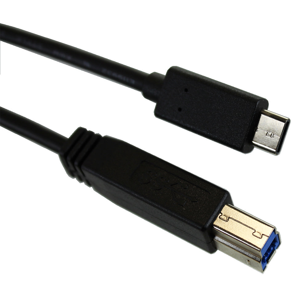 USB 3.1 C Male to B Male, 3ft