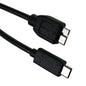 USB 3.1 C Male to Micro B Male, 3ft